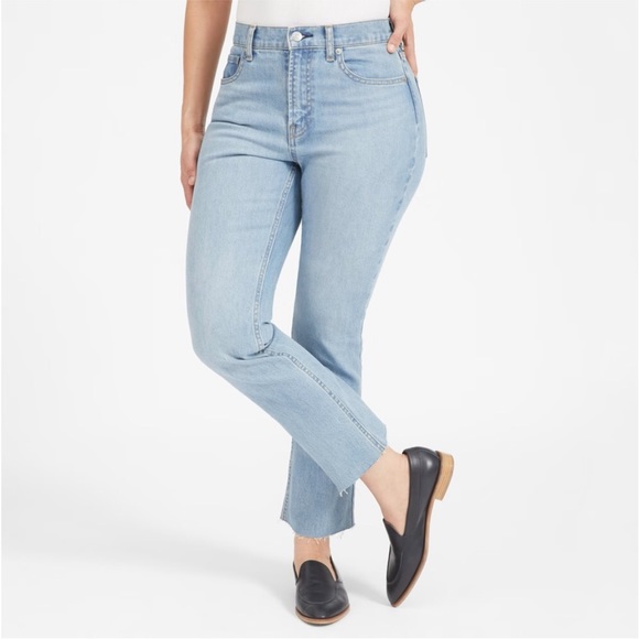 Everlane Jeans Everlane High Rise Kick Crop Jeans 29 Poshmark